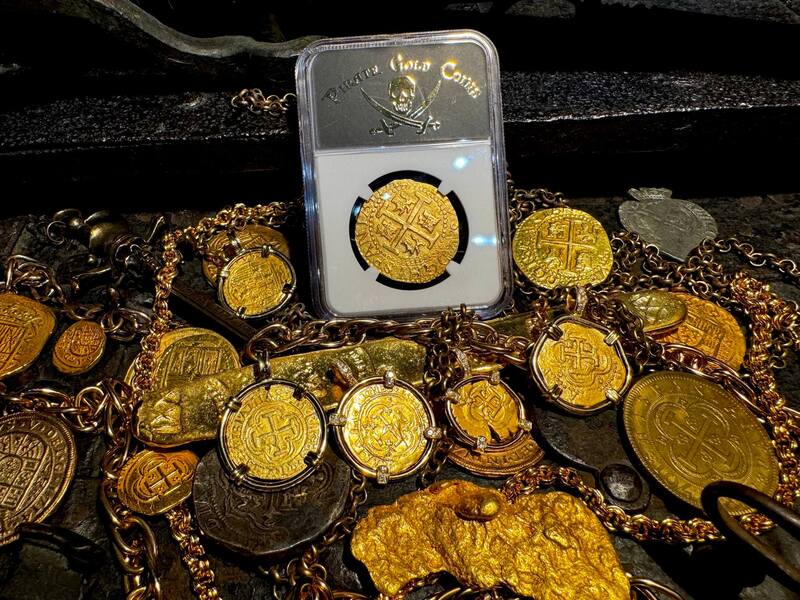 Peru 8 Escudos 1709 "Finest Known- 1715 Fleet Shipwreck" NGC 63 49