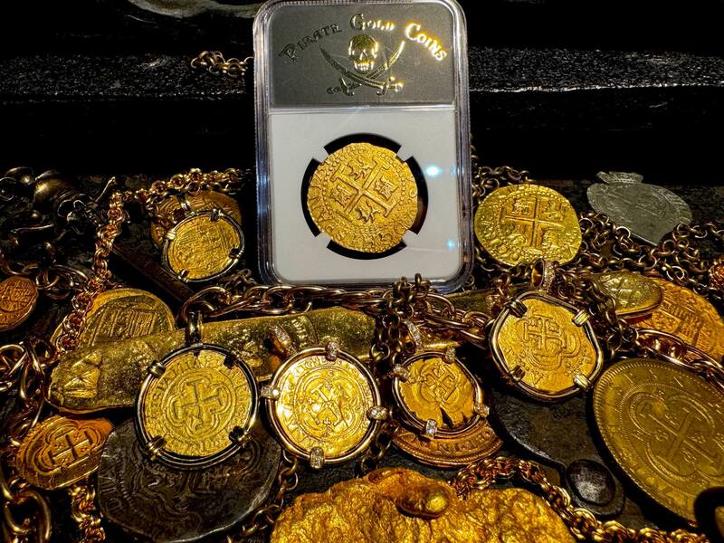 Peru 8 Escudos 1709 "Finest Known- 1715 Fleet Shipwreck" NGC 63 56