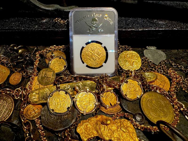 Peru 8 Escudos 1709 "Finest Known- 1715 Fleet Shipwreck" NGC 63 57