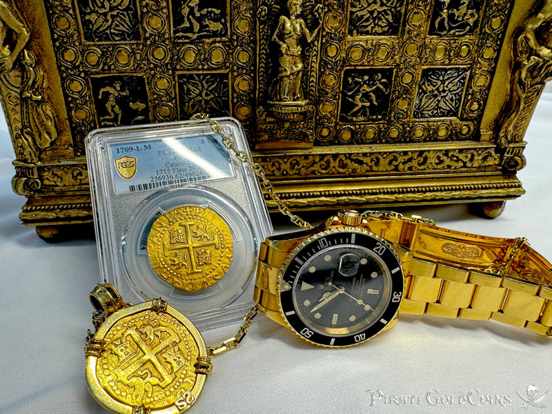 Peru 8 Escudos 1709 "2nd Finest- 1715 Fleet Shipwreck" PCGS 62 53