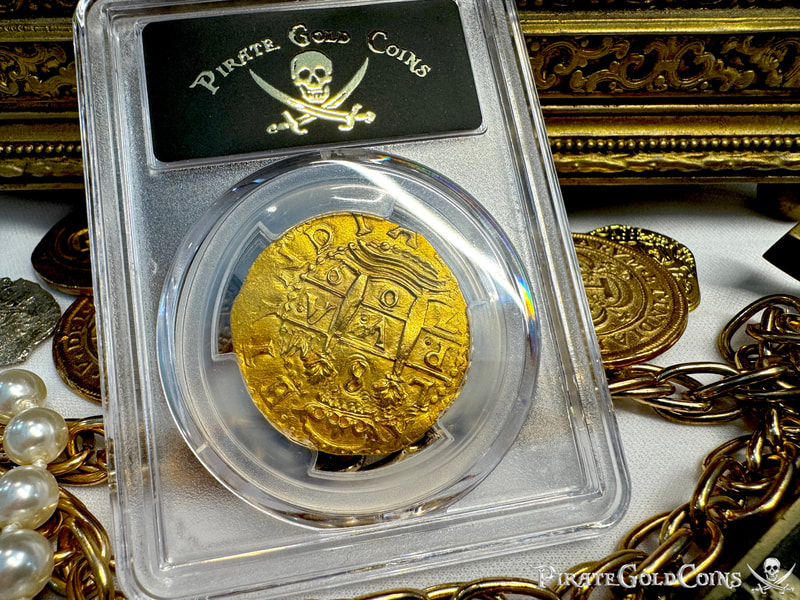 Peru 8 Escudos 1709 "2nd Finest- 1715 Fleet Shipwreck" PCGS 62 25
