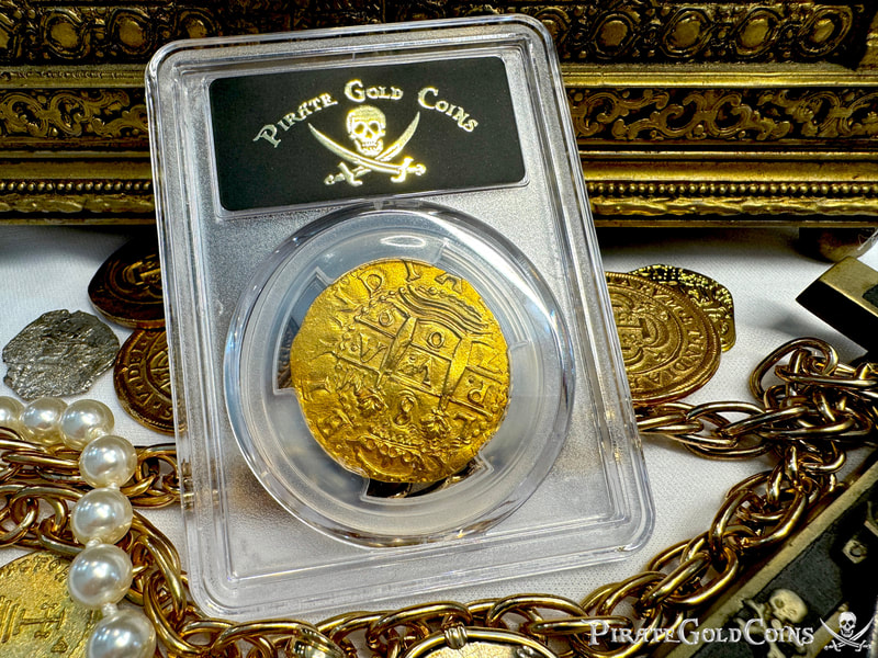 Peru 8 Escudos 1709 "2nd Finest- 1715 Fleet Shipwreck" PCGS 62 28