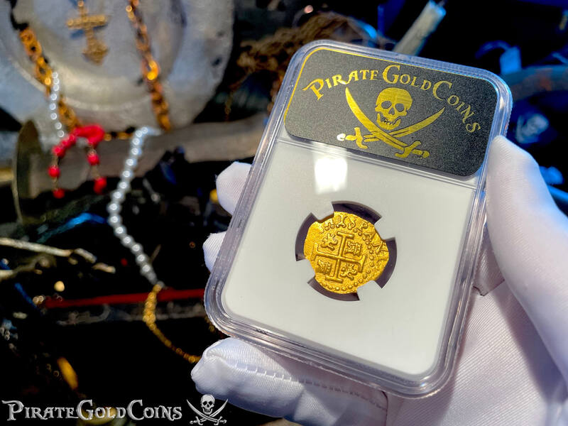 Peru 2 Escudos 1710 "Double Dated! From 1715 Fleet Shipwreck" NGC 58 12