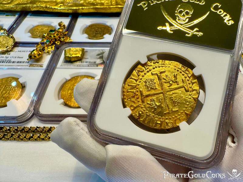 Peru 8 Escudos 1710 "Finest Known! 1715 Fleet Shipwreck" NGC 63 16