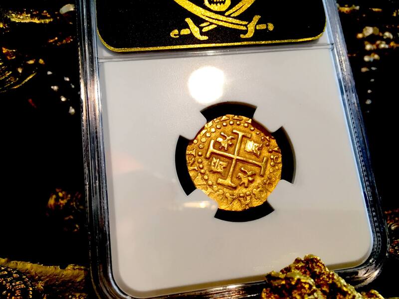 Peru  2 Escudos  1711  "1715 Plate Fleet Shipwreck"  NGC 62 10