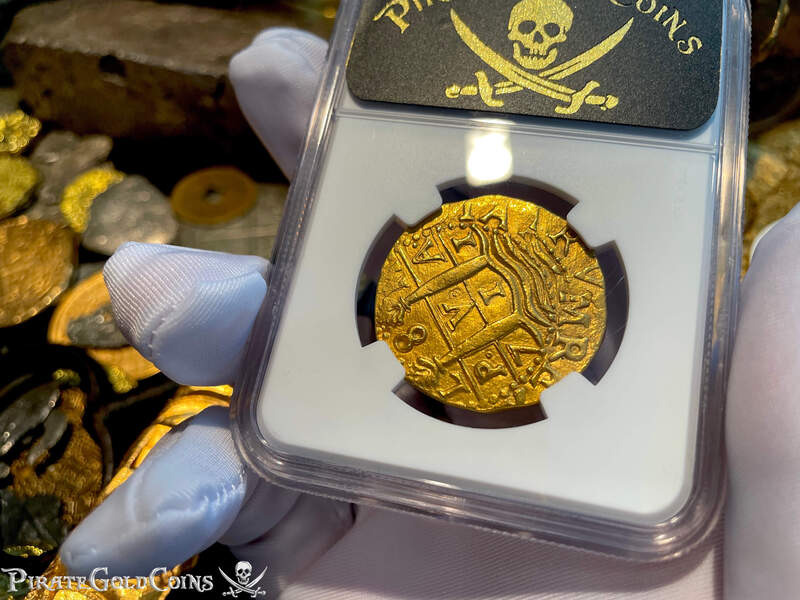 Peru 8 Escudos 1711 "1715 Fleet Shipwreck" NGC 63 12