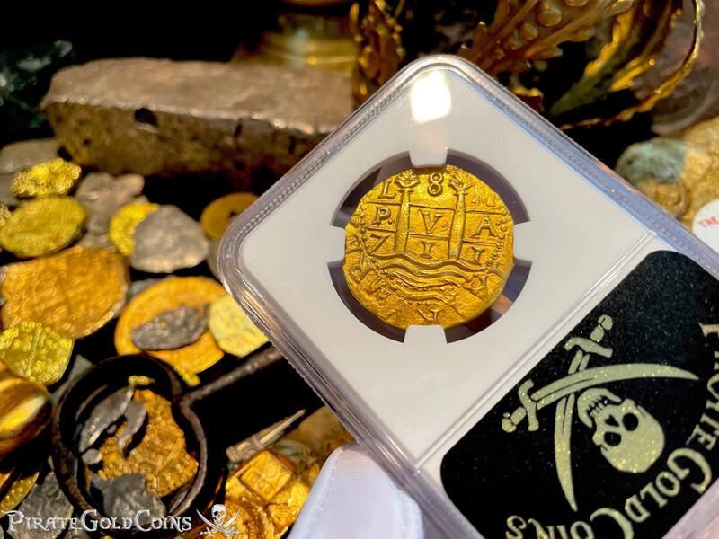 Peru 8 Escudos 1711 "1715 Fleet Shipwreck" NGC 63 13