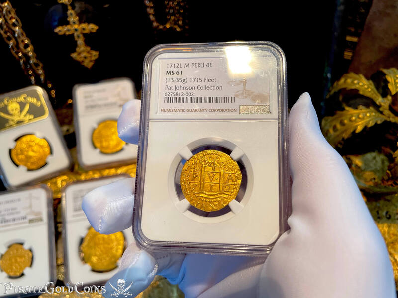 Peru 4 Escudos 1712 "Only 6 Known! 1715 Fleet Shipwreck" NGC 61 2