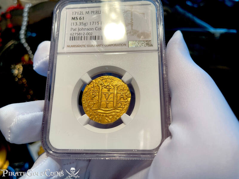 Peru 4 Escudos 1712 "Only 6 Known! 1715 Fleet Shipwreck" NGC 61 6