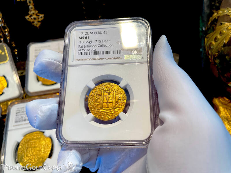 Peru 4 Escudos 1712 "Only 6 Known! 1715 Fleet Shipwreck" NGC 61 8