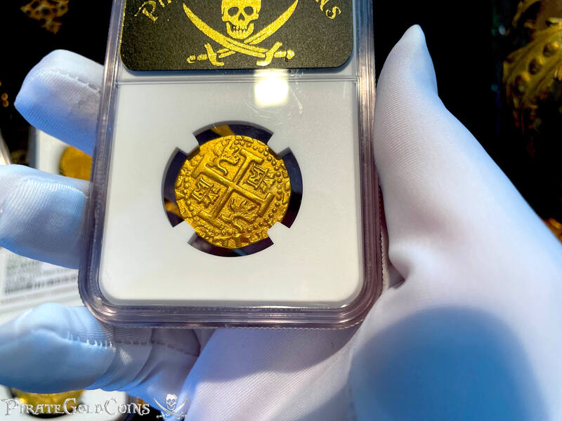 Peru 4 Escudos 1712 "Only 6 Known! 1715 Fleet Shipwreck" NGC 61 11