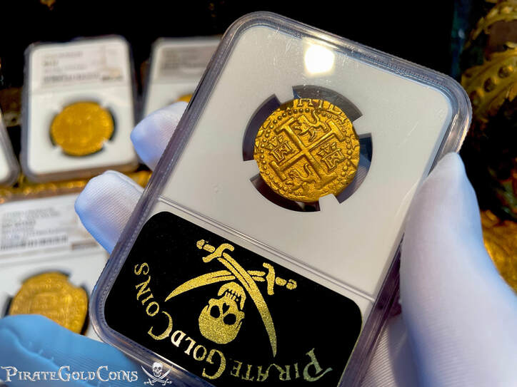 Peru 4 Escudos 1712 "Only 6 Known! 1715 Fleet Shipwreck" NGC 61