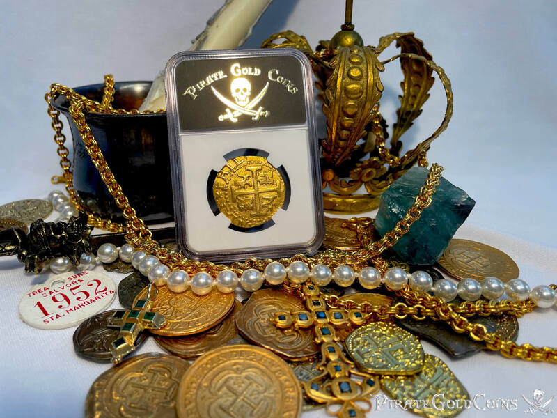 Peru 8 Escudos 1712 Double Date "1715 Fleet Shipwreck" NGC 58 5