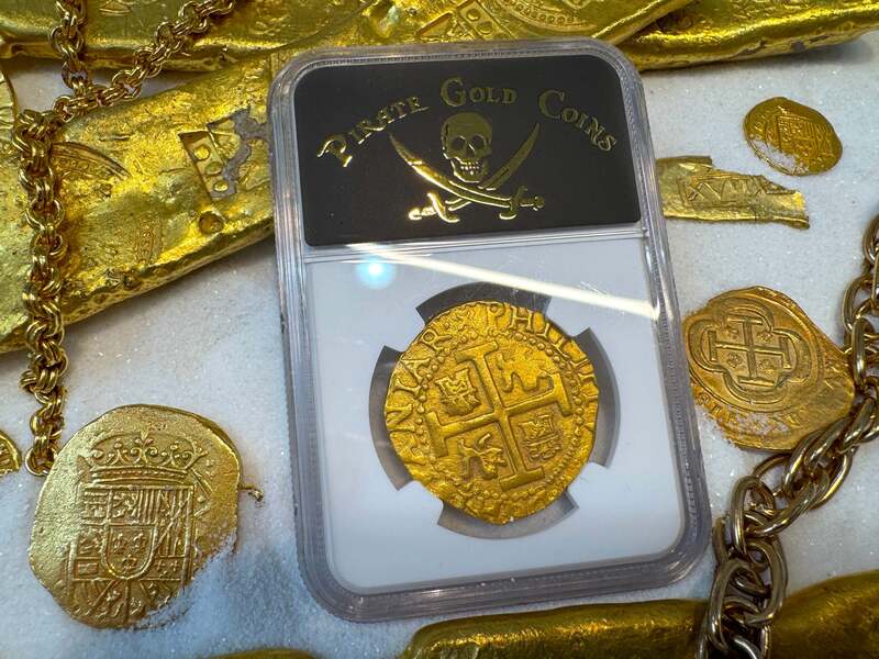 Peru 8 Escudos 1712 "1715 Fleet Shipwreck" NGC 62 8