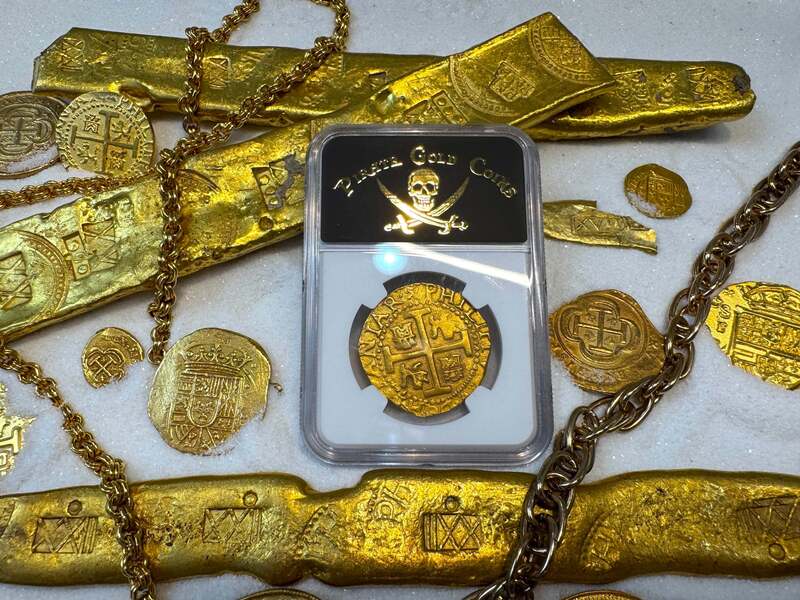 Peru 8 Escudos 1712 "1715 Fleet Shipwreck" NGC 62 17