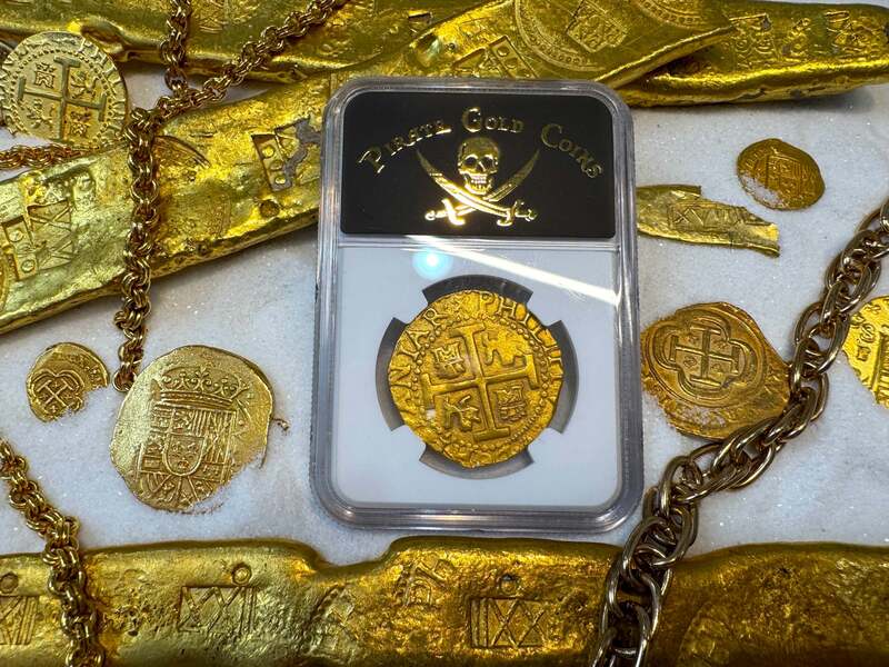 Peru 8 Escudos 1712 "1715 Fleet Shipwreck" NGC 62 20