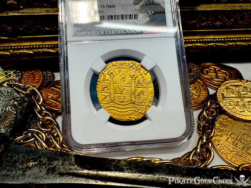 Peru 8 Escudos 1712 "1715 Fleet Shipwreck" NGC 63 45