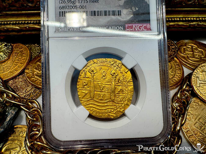 Peru 8 Escudos 1712 "1715 Fleet Shipwreck" NGC 63