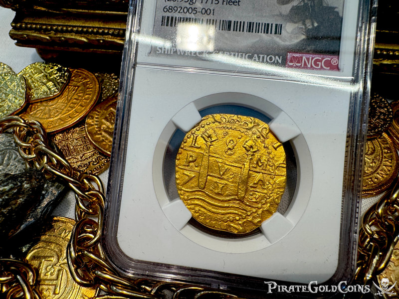 Peru 8 Escudos 1712 "1715 Fleet Shipwreck" NGC 63 4