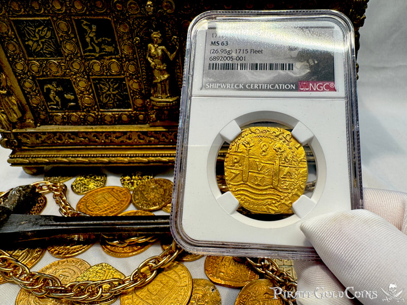 Peru 8 Escudos 1712 "1715 Fleet Shipwreck" NGC 63 32