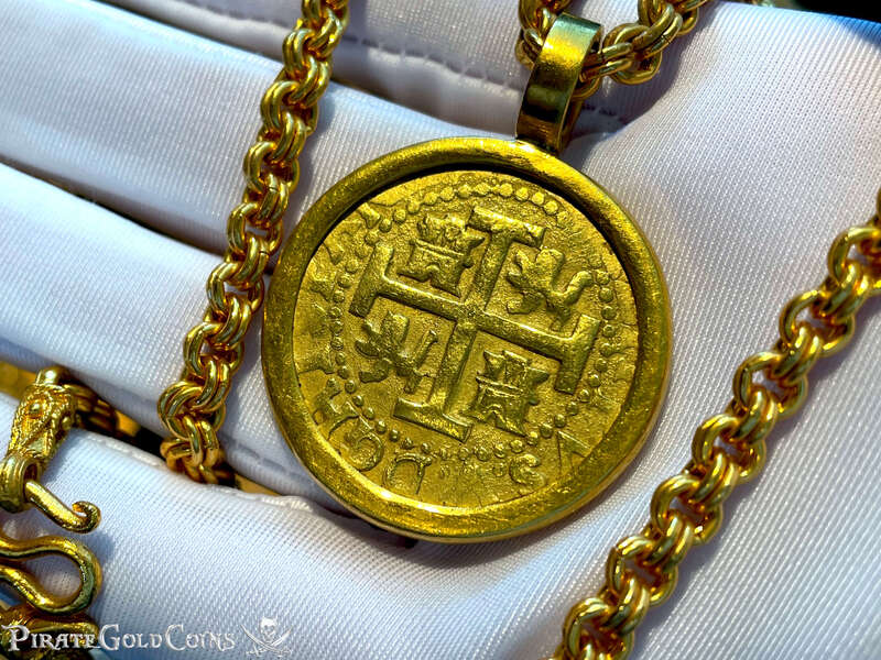Peru 8 Escudos 1712 "1715 Fleet Shipwreck" Plate Coin Pendant 5