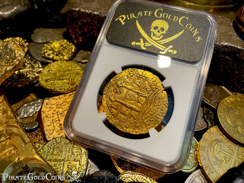 Peru 8 Escudos 1713/2 "Best Ever 1715 Fleet Shipwreck" NGC 58 11