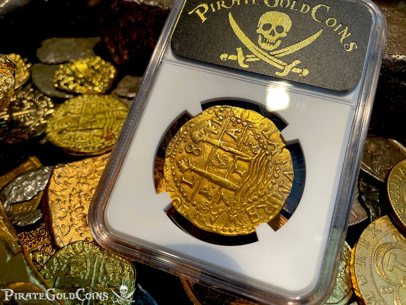 Peru 8 Escudos 1713/2 "Best Ever 1715 Fleet Shipwreck" NGC 58 12