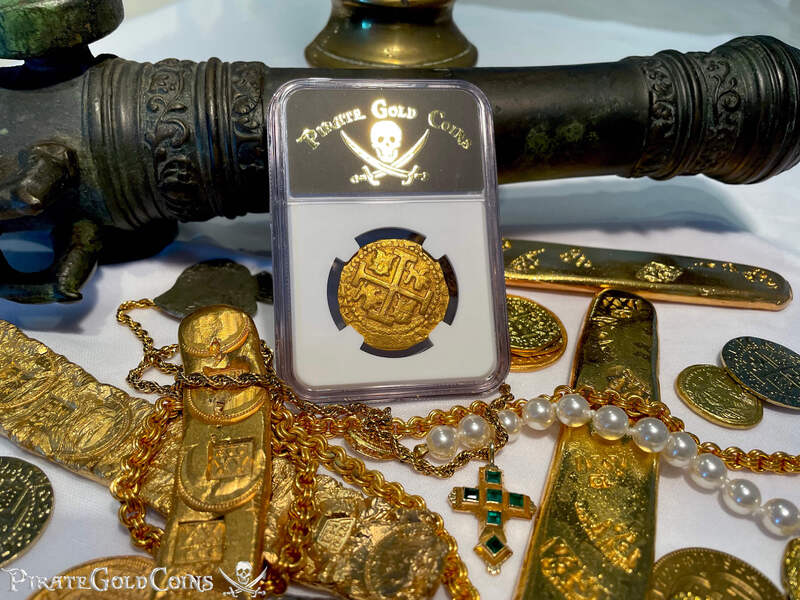 Peru 8 Escudos 1713 "Double Dated - 1715 Fleet Shipwreck" NGC 61 23