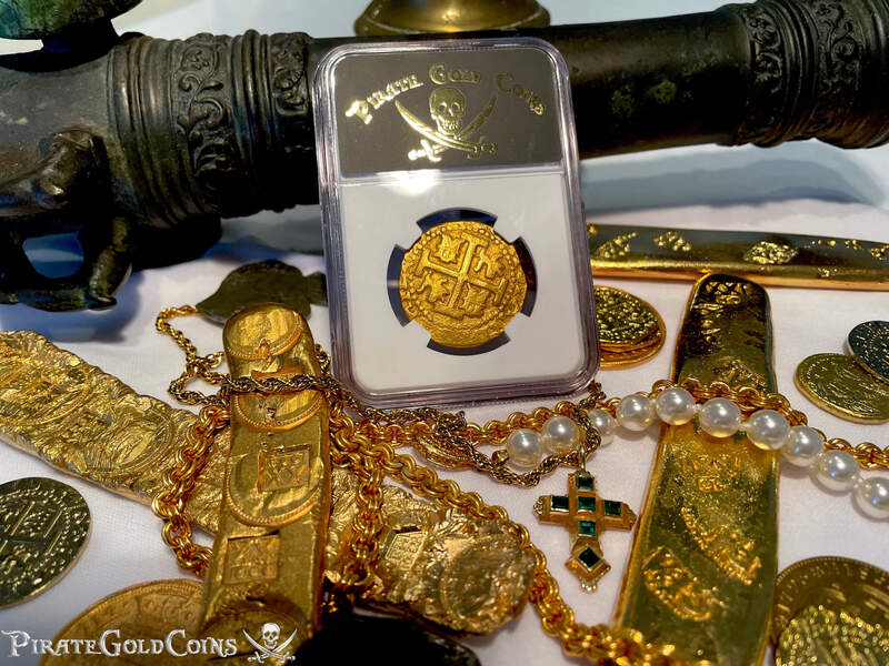 Peru 8 Escudos 1713 "Double Dated - 1715 Fleet Shipwreck" NGC 61 5