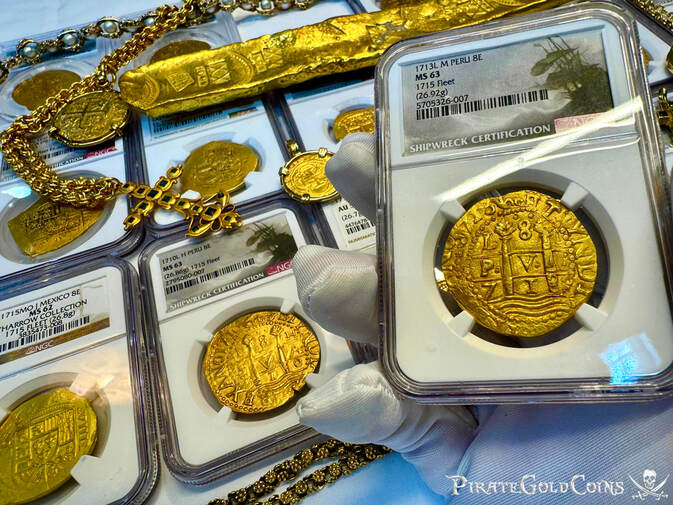 Peru 8 Escudos 1713 "2nd Finest - 1715 Fleet Shipwreck" NGC 63 19