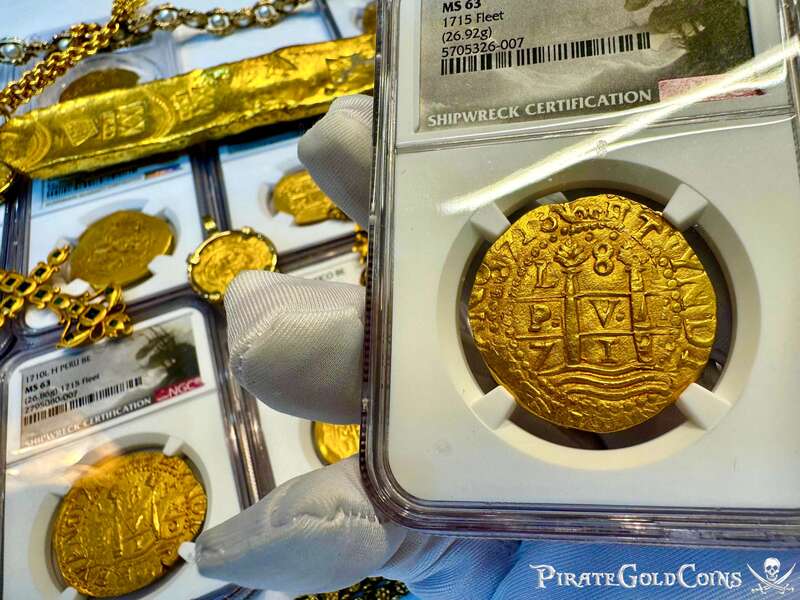 Peru 8 Escudos 1713 "2nd Finest - 1715 Fleet Shipwreck" NGC 63 2