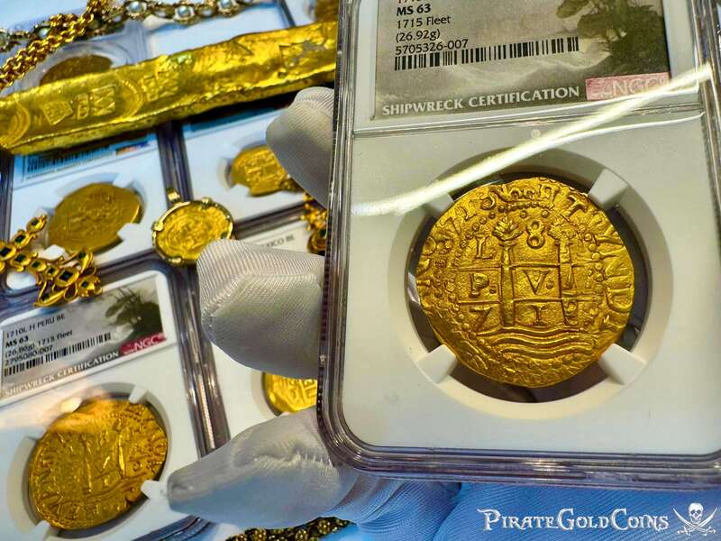 Peru 8 Escudos 1713 "2nd Finest - 1715 Fleet Shipwreck" NGC 63 9