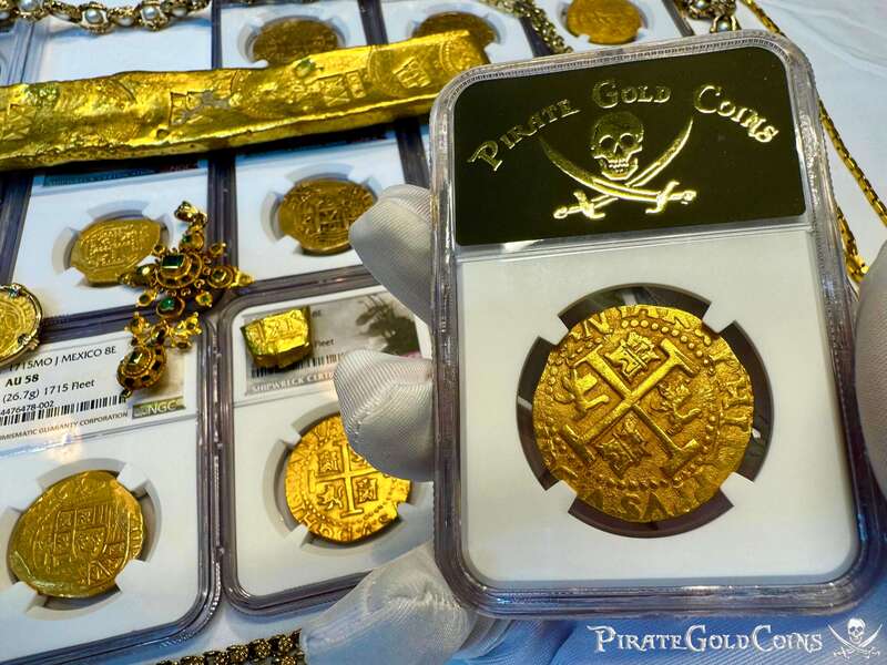 Peru 8 Escudos 1713 "2nd Finest - 1715 Fleet Shipwreck" NGC 63 10