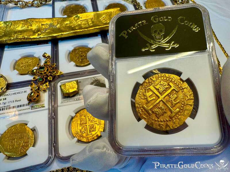 Peru 8 Escudos 1713 "2nd Finest - 1715 Fleet Shipwreck" NGC 63 3