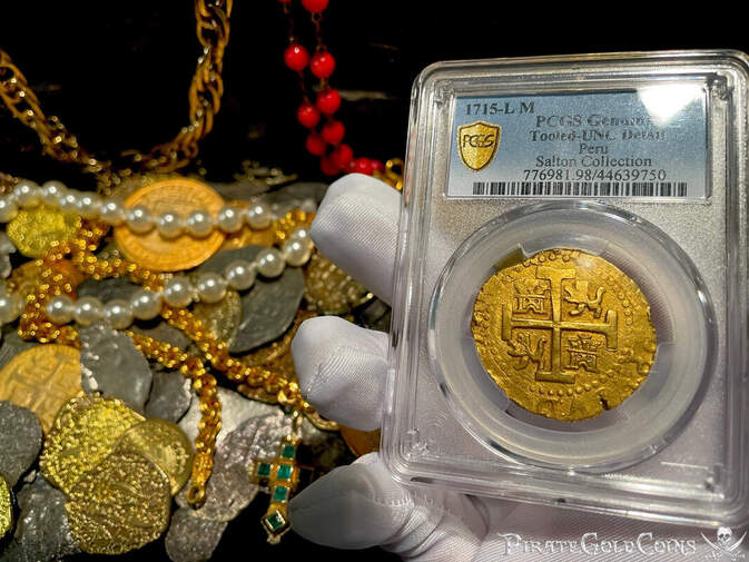 Peru 8 Escudos 1715 PCGS UNC