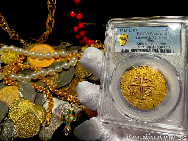 Peru 8 Escudos 1715 PCGS UNC 11