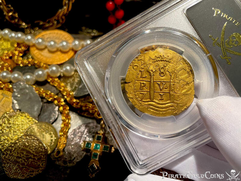 Peru 8 Escudos 1715 PCGS UNC 20