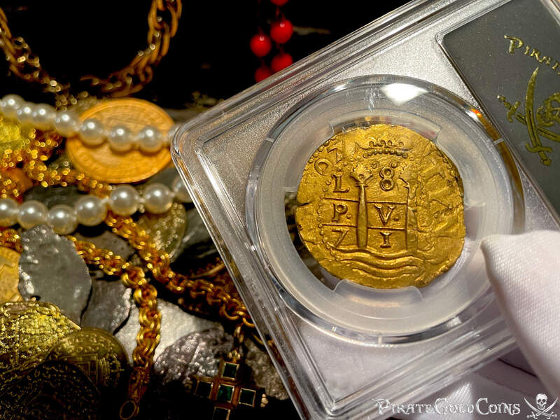 Peru 8 Escudos 1715 PCGS UNC 23