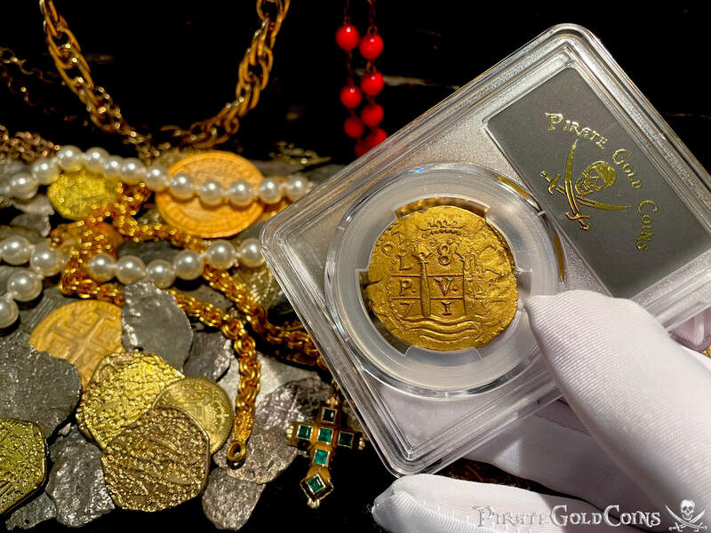 Peru 8 Escudos 1715 PCGS UNC 24