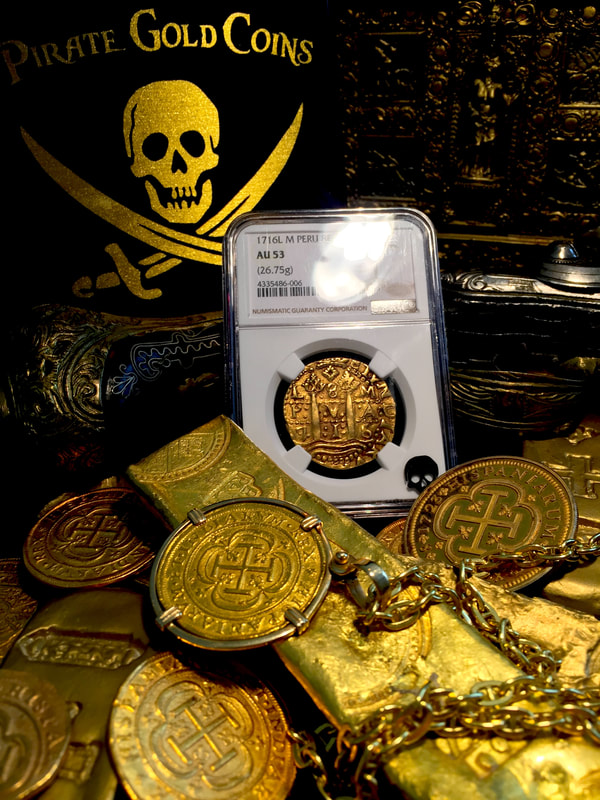 Peru  8 Escudos  1716  "Only 4 Known - Single Year Type"  NGC 53 2