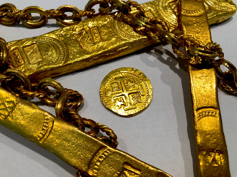 Peru 8 Escudos 1720/19 Raw Pirate Gold Coins Treasure Pendant 3