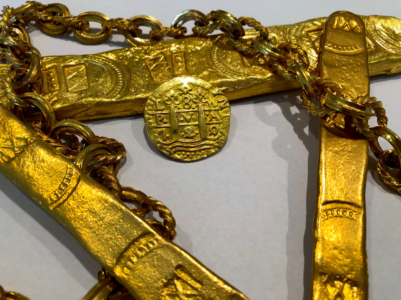 Peru 8 Escudos 1720/19 Raw Pirate Gold Coins Treasure Pendant 5