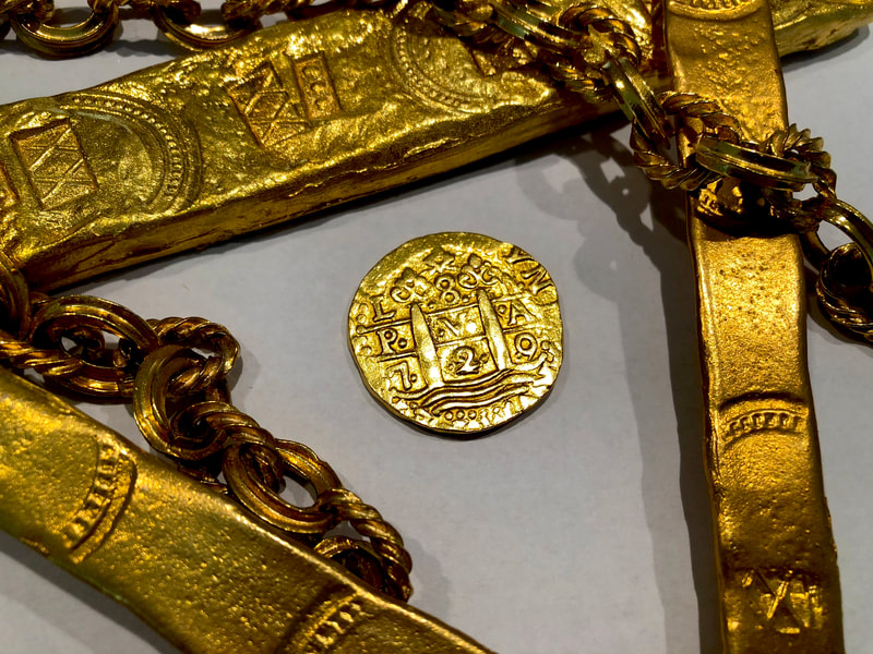 Peru 8 Escudos 1720/19 Raw Pirate Gold Coins Treasure Pendant 6