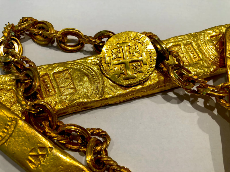 Peru 8 Escudos 1720/19 Raw Pirate Gold Coins Treasure Pendant 7