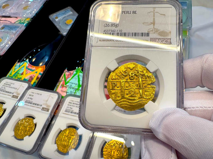 Peru 8 Escudos 1724 "Only 3 Graded" NGC 45