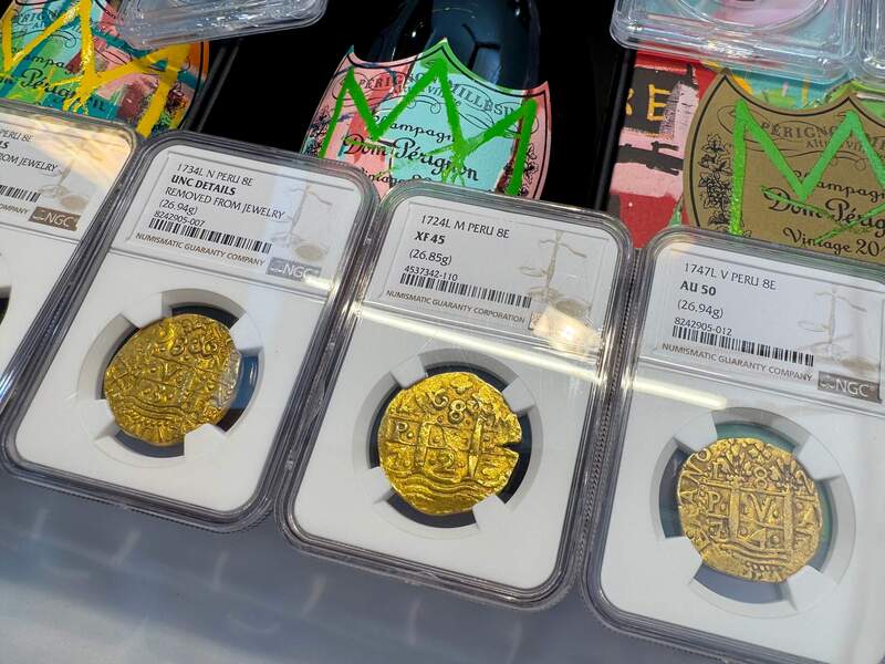 Peru 8 Escudos 1724 "Only 3 Graded" NGC 45 71