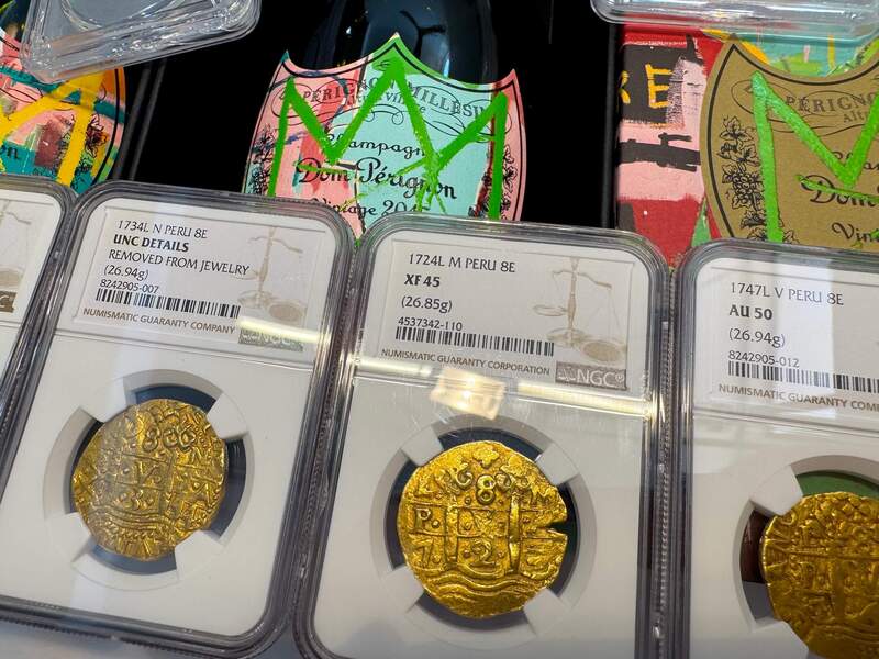Peru 8 Escudos 1724 "Only 3 Graded" NGC 45 72
