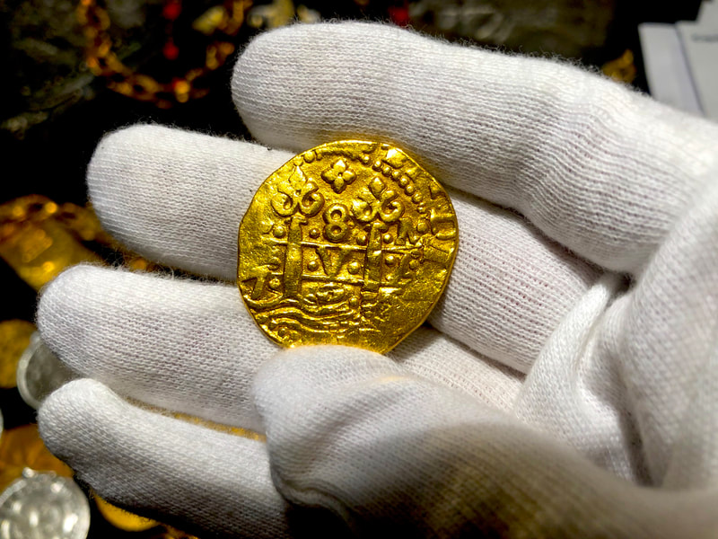 Peru 8 Escudos 1725 "Luis I"  RAW  ​Treasure Jewelry 3