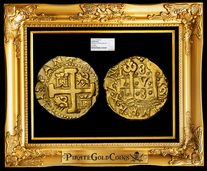 Peru 8 Escudos 1732 "Philip V" NGC AU