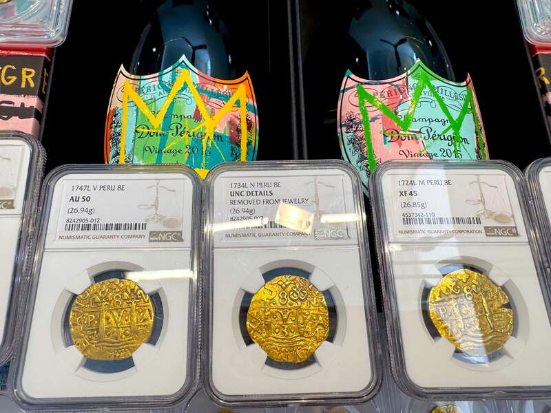 Peru 8 Escudos 1734 "Philip V" NGC UNC 20